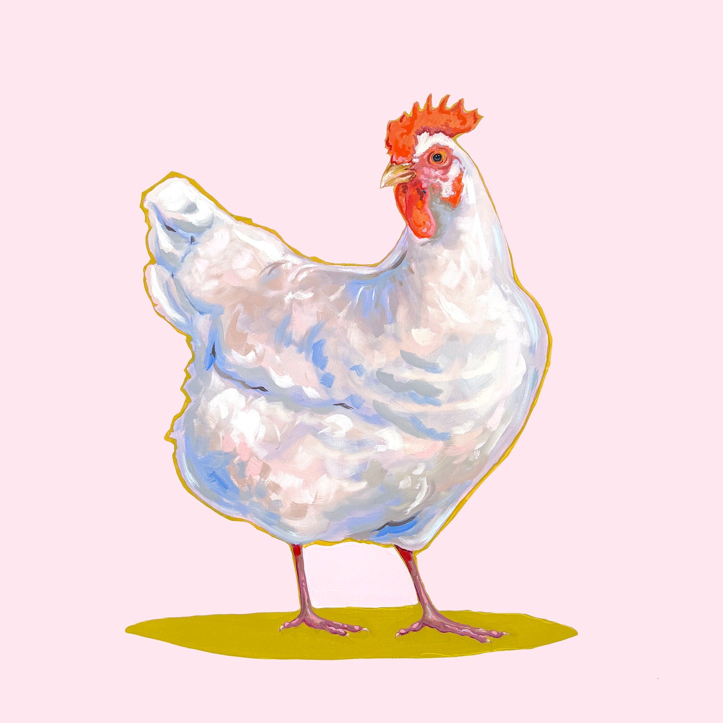 Chicken on Pink II - Emily Furr
